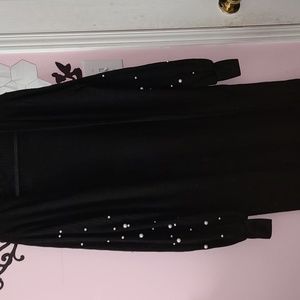 Balloon Sleeve Pearl Cardigan